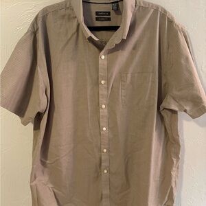 Van Heusen Men's Tan Casual Button Down Shirt